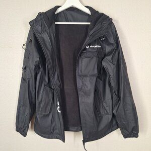 Raincoat Unisex Black Size S